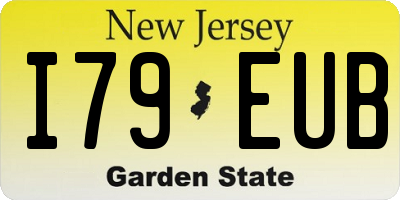 NJ license plate I79EUB