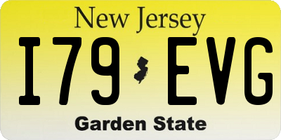 NJ license plate I79EVG