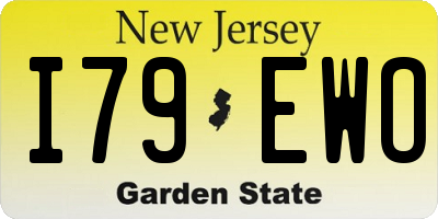 NJ license plate I79EWO