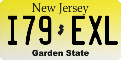 NJ license plate I79EXL
