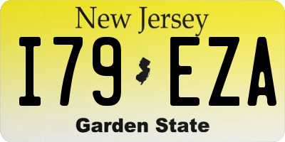 NJ license plate I79EZA