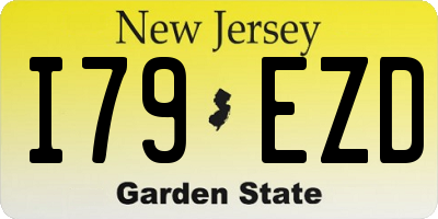NJ license plate I79EZD