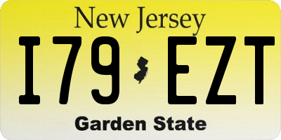 NJ license plate I79EZT