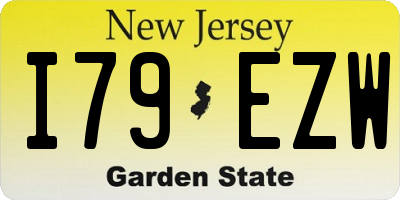 NJ license plate I79EZW