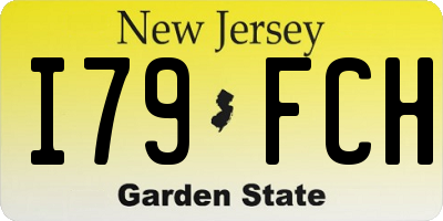 NJ license plate I79FCH