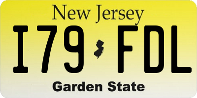 NJ license plate I79FDL