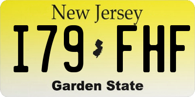 NJ license plate I79FHF