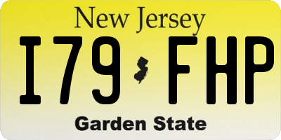NJ license plate I79FHP