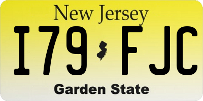 NJ license plate I79FJC