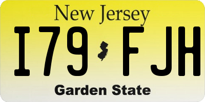 NJ license plate I79FJH