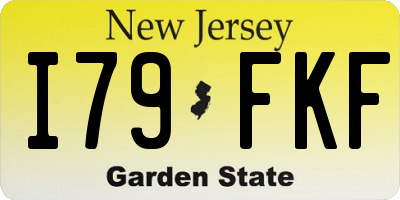 NJ license plate I79FKF