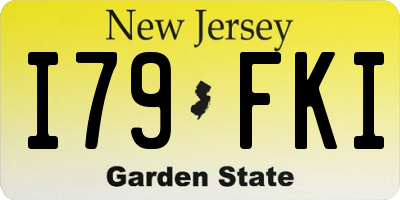 NJ license plate I79FKI