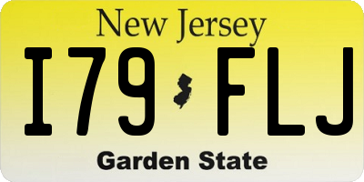 NJ license plate I79FLJ