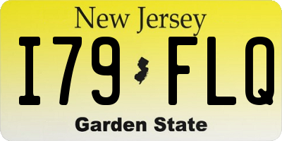 NJ license plate I79FLQ