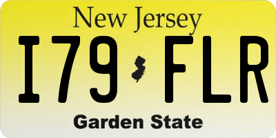NJ license plate I79FLR