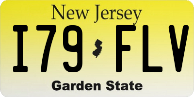 NJ license plate I79FLV