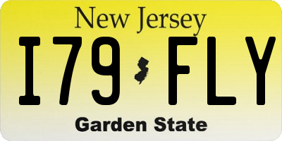 NJ license plate I79FLY