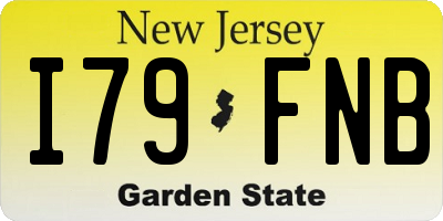 NJ license plate I79FNB