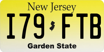 NJ license plate I79FTB