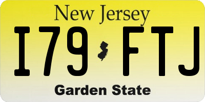 NJ license plate I79FTJ