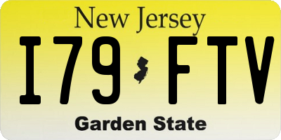 NJ license plate I79FTV