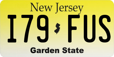 NJ license plate I79FUS