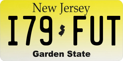 NJ license plate I79FUT