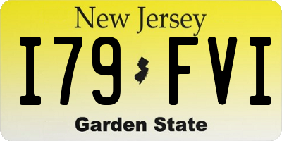 NJ license plate I79FVI