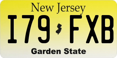 NJ license plate I79FXB