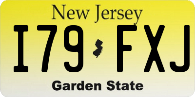 NJ license plate I79FXJ