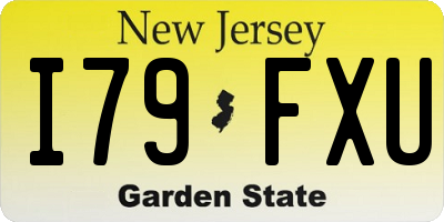 NJ license plate I79FXU