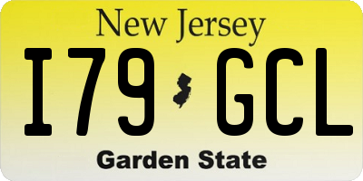 NJ license plate I79GCL