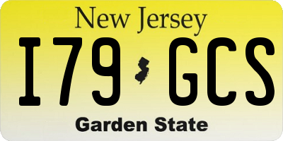 NJ license plate I79GCS