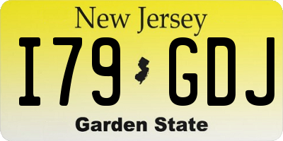 NJ license plate I79GDJ