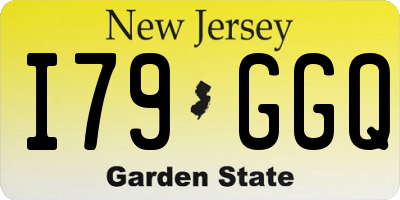 NJ license plate I79GGQ