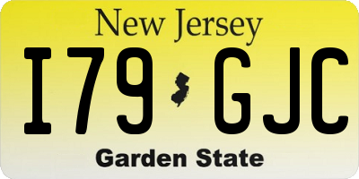 NJ license plate I79GJC