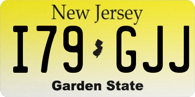 NJ license plate I79GJJ