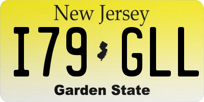 NJ license plate I79GLL