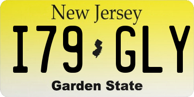 NJ license plate I79GLY