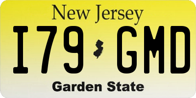 NJ license plate I79GMD