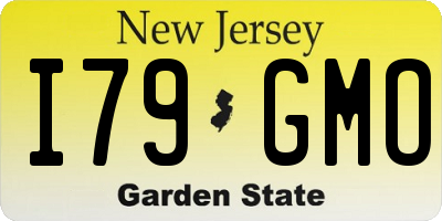 NJ license plate I79GMO