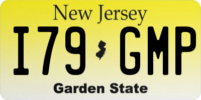 NJ license plate I79GMP