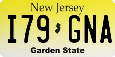 NJ license plate I79GNA
