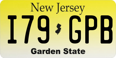 NJ license plate I79GPB
