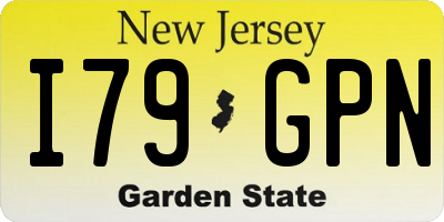 NJ license plate I79GPN