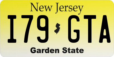NJ license plate I79GTA