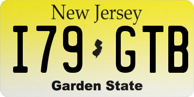NJ license plate I79GTB