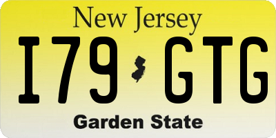 NJ license plate I79GTG