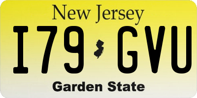 NJ license plate I79GVU