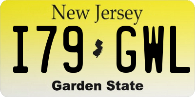 NJ license plate I79GWL